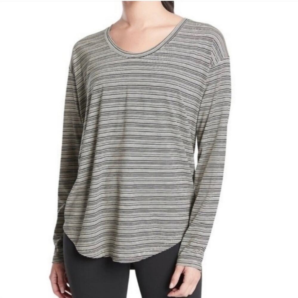 Athleta Cloudlight Stratus striped top Medium